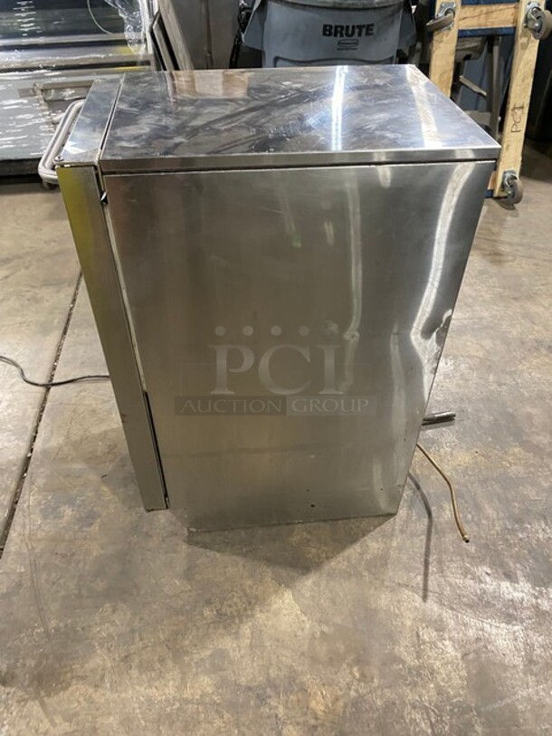 Scotsman Commercial Air Cooled Undercounter Gourmet Cube Ice Machine! With Single Door Built-in Ice Bin! All Stainless Steel! 115V 1 Phase! Model: CU50GA-1A SN: 12111320012451!  - Image 2 of 9