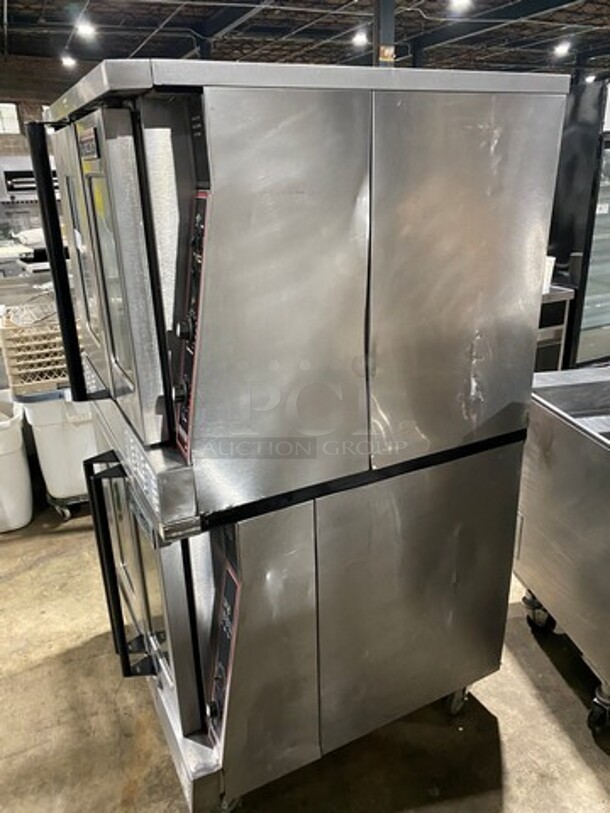 Garland Commercial Gas Powered Double Deck Convection Oven! With View Through Doors! Metal Oven Racks! All Stainless Steel! On Casters! 2x Your Bid Makes One Unit! - Image 2 of 9