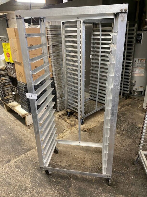 Metal Commercial Pan Transport Rack on Commercial Casters! - Image 1 of 3