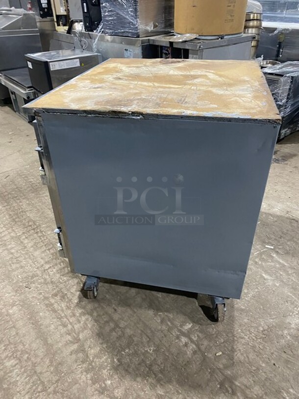 Leader Commercial Refrigerated Lowboy/Prep Table! With 2 Door Underneath Storage Space! All Stainless Steel! Model DR48SC Serial PS121452! 115V 1Phase! - Image 3 of 8