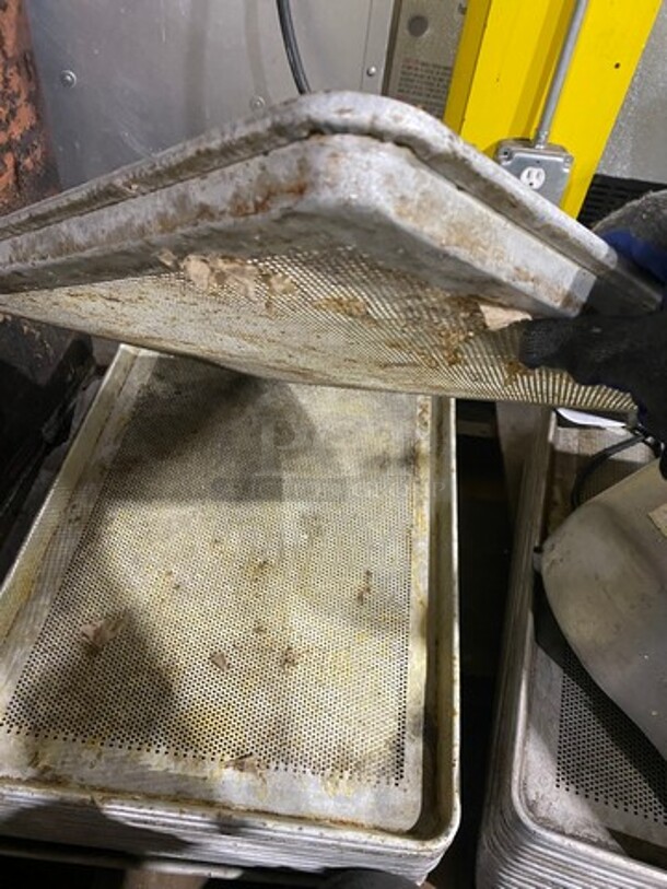Perforated Full Size Sheet Pans! 5 X Your Bid! - Image 5 of 7
