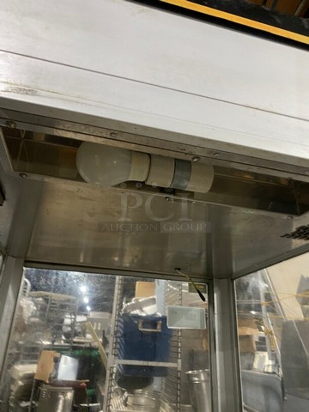 Hatco Commercial Heated Holding Cabinet! Glass All Around Showcase Style! Stainless Steel Body! On Casters! Model: PFST2X SN: 8873570447 120V 60HZ 1 Phase - Image 5 of 9