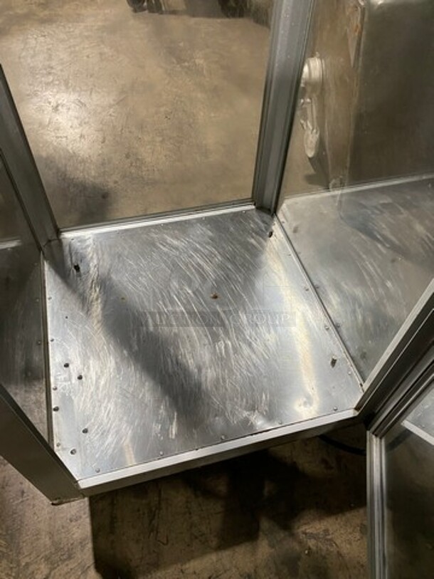 Hatco Commercial Heated Holding Cabinet! Glass All Around Showcase Style! Stainless Steel Body! On Casters! Model: PFST2X SN: 8873570447 120V 60HZ 1 Phase - Image 6 of 9