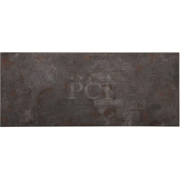 5 BRAND NEW SCRATCH AND DENT! BFM Seating Relic Rustic Copper 30" x 72" Rectangular Melamine Table Top with Matching Edge. 5 Times Your Bid! - Image 1 of 4