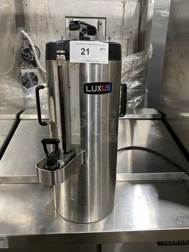 Fetco Commercial Countertop Beverage Dispenser! Thermoproved For Hot And Cold Beverages! All Stainless Steel! Luxus Edition!