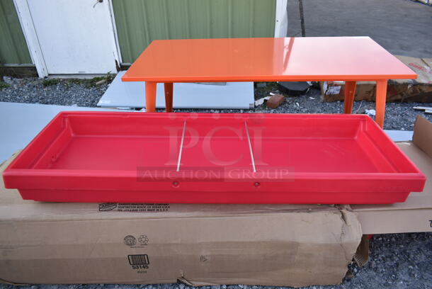 BRAND NEW SCRATCH AND DENT! Cambro Buffet Bar w/ Standing Sneeze Guard. - Image 1 of 6