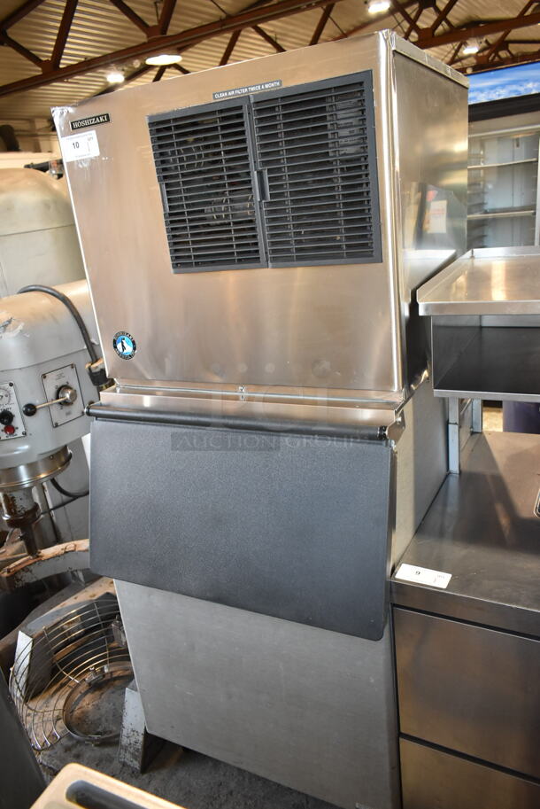 Hoshizaki KML-631MAH Stainless Steel Commercial Ice Head on Commercial Ice Bin. 208-230 Volts, 1 Phase.  - Image 1 of 8