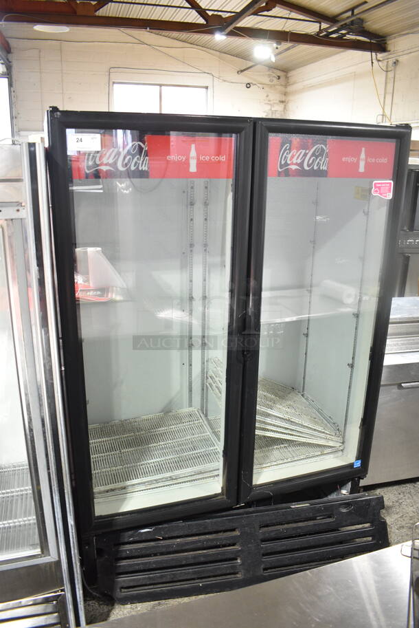 Imbera VRD43 ENERGY STAR Metal Commercial 2 Door Reach In Cooler Merchandiser w/ Poly Coated Racks. 115 Volts, 1 Phase. Cannot Test Due To Cut Power Cord - Image 1 of 6