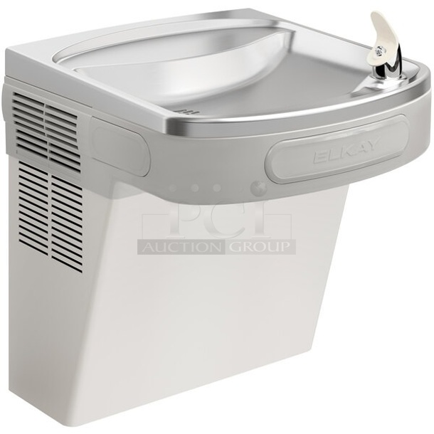 BRAND NEW SCRATCH AND DENT! Elkay EZSDWS_1G Stainless Steel Wall Mount Non-Filtered Drinking Fountain with Extra Deep Basin - Non-Refrigerated - Item #1113855
