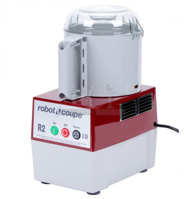 BRAND NEW SCRATCH AND DENT! Robot Coupe R2B Metal Commercial Countertop Food Processor w/ Bowl, S Blade and Lid. 120 Volts, 1 Phase. Tested and Working! - Image 1 of 8