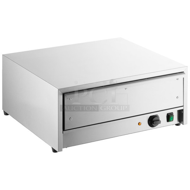 BRAND NEW SCRATCH AND DENT! Avantco 177BW32 Stainless Steel Commercial Countertop Single Drawer Bun Warmer. 120 Volts, 1 Phase. Tested and Working! - Image 1 of 7