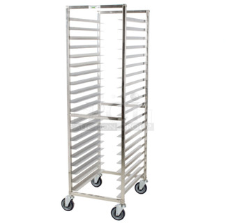 BRAND NEW SCRATCH AND DENT! Regency 600PR20316K 20 Pan End Load Stainless Steel Bun / Sheet Pan Rack - Unassembled