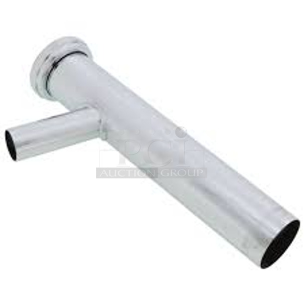 2 Boxes of 25 BRAND NEW SCRATCH AND DENT! BlueFin TB222-150-8B75 1-1/2" x 8" Chrome Dishwasher Tailpiece. 2 Times Your Bid! - Image 1 of 4