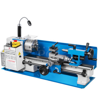 BRAND NEW SCRATCH AND DENT! Vevor CJ18A Metal Countertop Variable Speed Mini Lathe. 110 Volts, 1 Phase. 