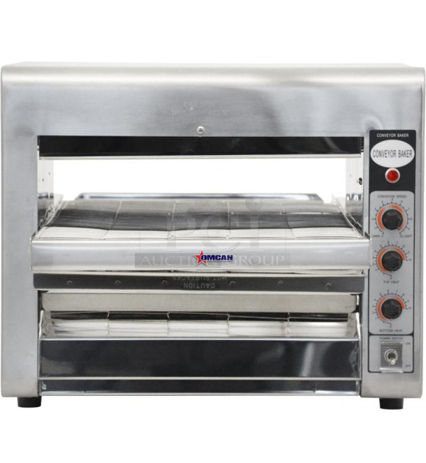BRAND NEW SCRATCH AND DENT! 2023 Omcan TS-7000 Stainless Steel Commercial Countertop Conveyor Oven. 240 Volts.  - Image 1 of 7