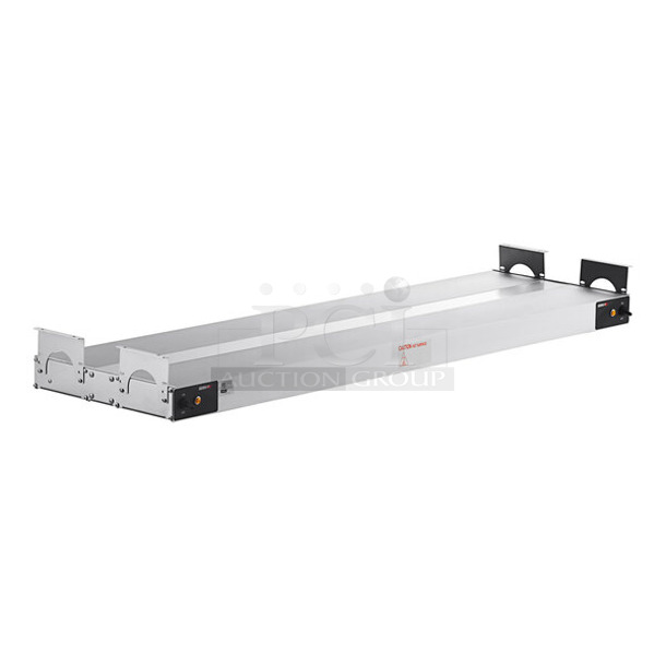 BRAND NEW SCRATCH AND DENT! ServIt 423SW54TLHDBLA 54" Lighted Double Strip Warmer with Dual Toggle Controls. 120 Volts, 1 Phase. - Image 1 of 8