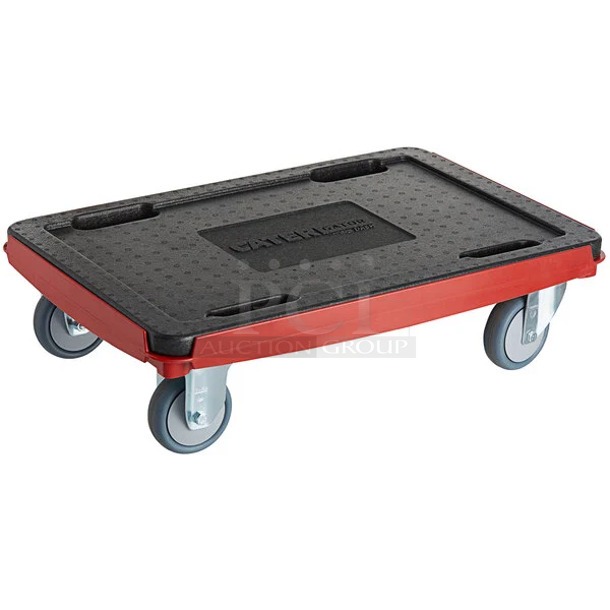 BRAND NEW SCRATCH AND DENT! CaterGator 215EPPDOLLY Dash Red Compact Dolly for EPP Food Pan Carriers - 550 lb Capacity - Image 1 of 7