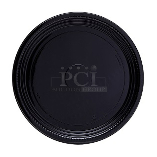 11 Boxes of 25 BRAND NEW SCRATCH AND DENT! Win Sone BCT12 Round Plastic Catering Tray - 12". 11 Times Your Bid!  - Image 1 of 5
