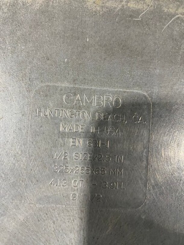 Cambro Black Poly 1/2x2.5" Food Containers! 8x Your Bid! - Image 8 of 8