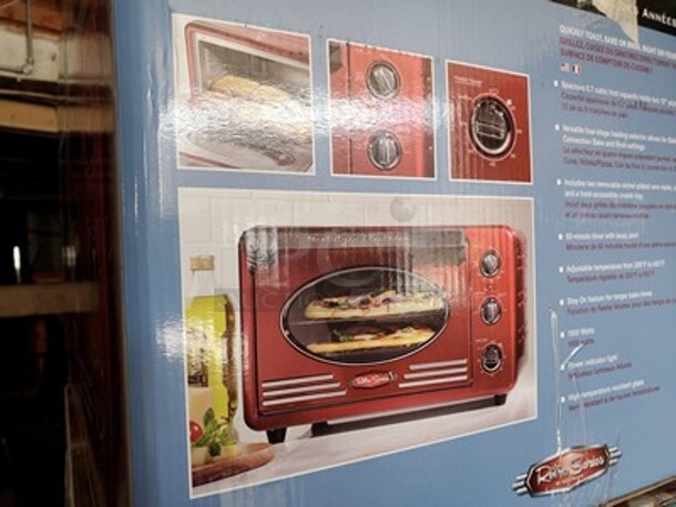 Retro Series Red Convection Toaster Oven with Built-in Timer|Brand new! - Image 7 of 8