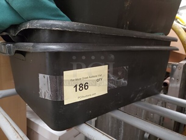 Black Polyethylene Plastic/ Food Storage Box  - Image 2 of 2
