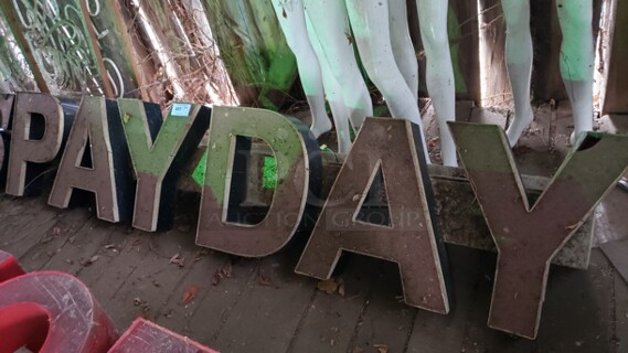 Lot of 2 Signs. 119" and 107".  Pick up only!  Sold as is (Location 3)