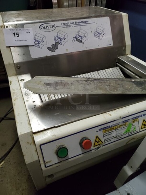 OLIVER 732-R Front Load Bread Slicer 115V  - Image 3 of 6
