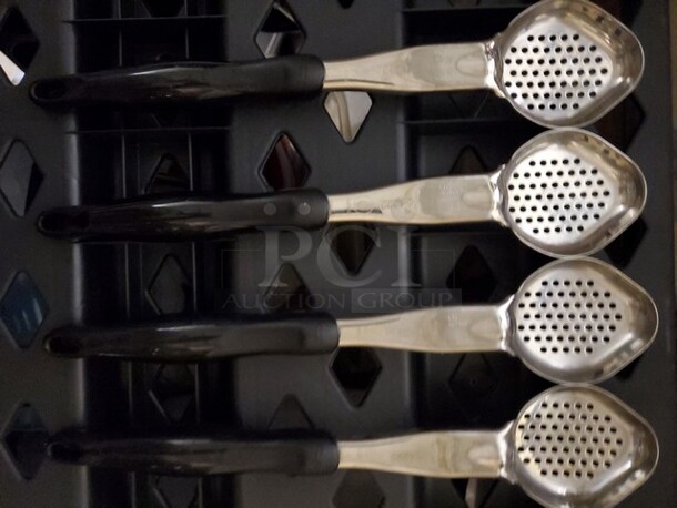 Perforated Stainless Steel Spoon with Handle - Image 1 of 4