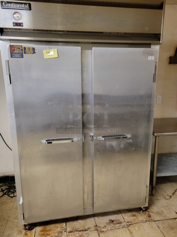 Continental Solid Door Reach-In Freezer! 