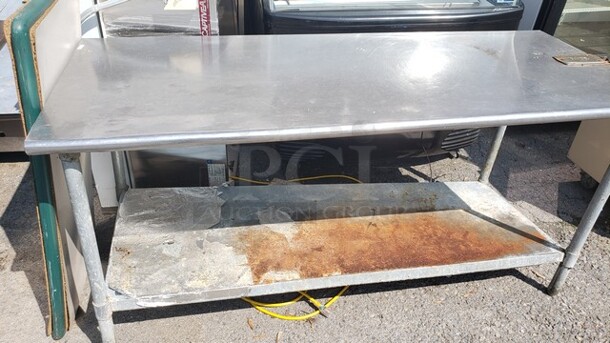 Stainless Steel Table w/ Undershelf! - Image 1 of 1