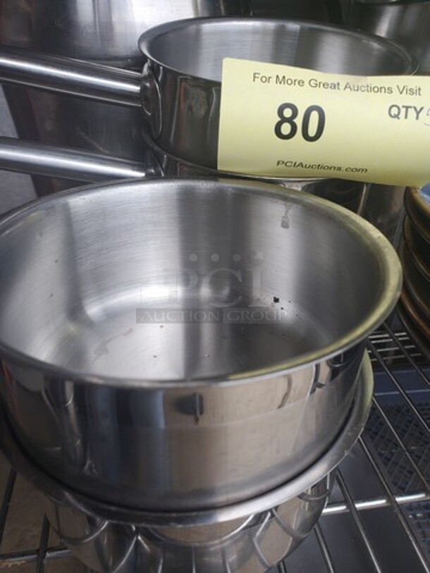 VIGOR Stainless Steel 6" Sauce Pan w/ handle 5XBID - Image 4 of 4