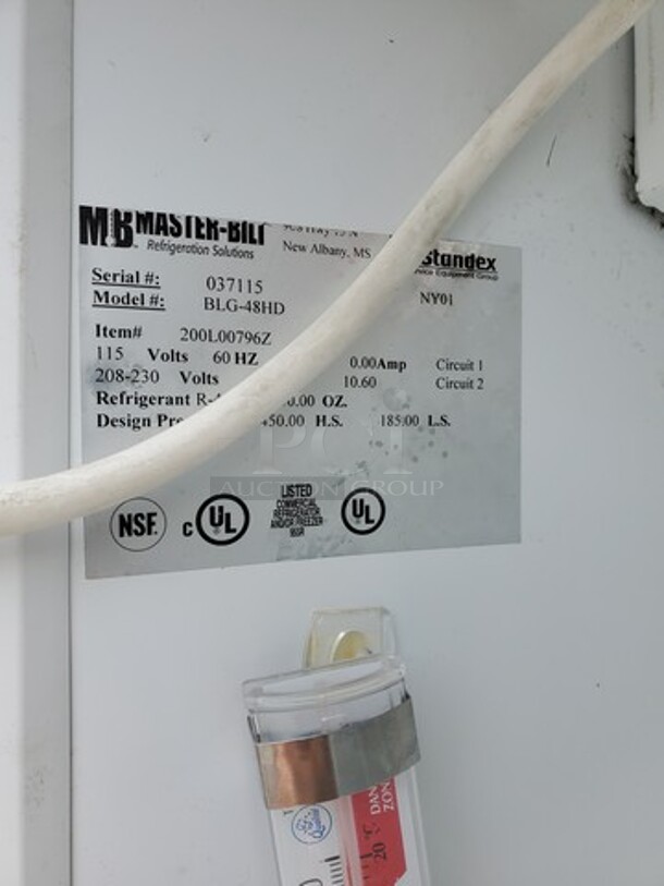 MB-Maters Bilt BLG-48HD 2 glass door merchandiser 115Volts Working! 50X33X76 - Image 4 of 4