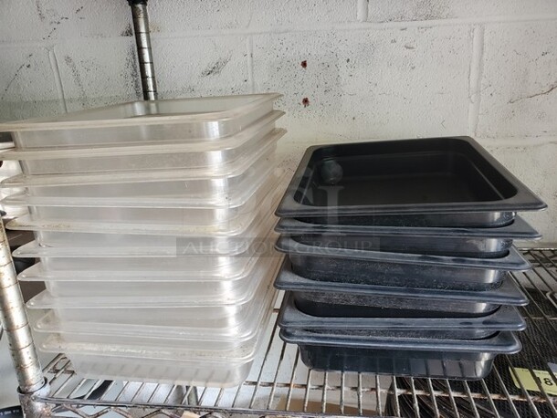 ALL ONE MONEY Lot of 16 (3Qt) Plastic Food Pan! - Image 3 of 3