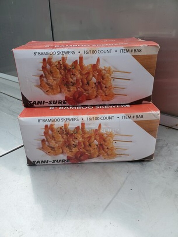 Full Box 8" BAMBOO SKEWERS! BIDX2  - Image 1 of 3