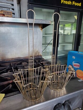 Stainless Steel Taco Salad Bowl Fry Basket BIDX2