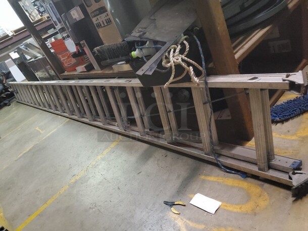 40Ft Werner Extension ladder, Buyer must remove this item (SC) - Image 1 of 3