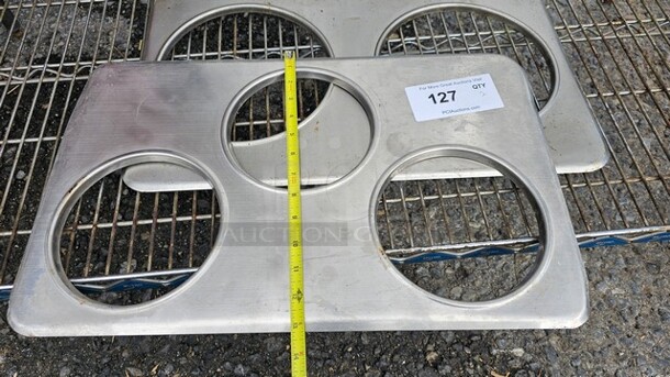 One 3 Hole Steam Table Adapter Plate and one 2 Hole Steam Table Adapter Plate
(2X BID) - Image 3 of 3