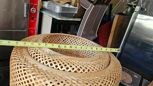 Lot of Bamboo Lights w/ Covers - Image 2 of 5