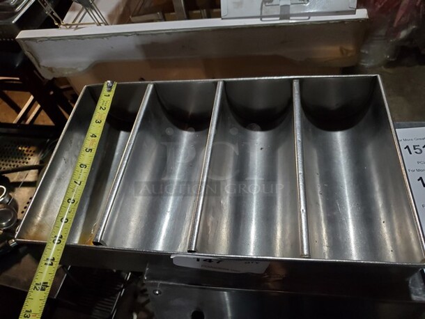 Stainless Steel 4 Compartment Cutlery Bin - Image 3 of 3