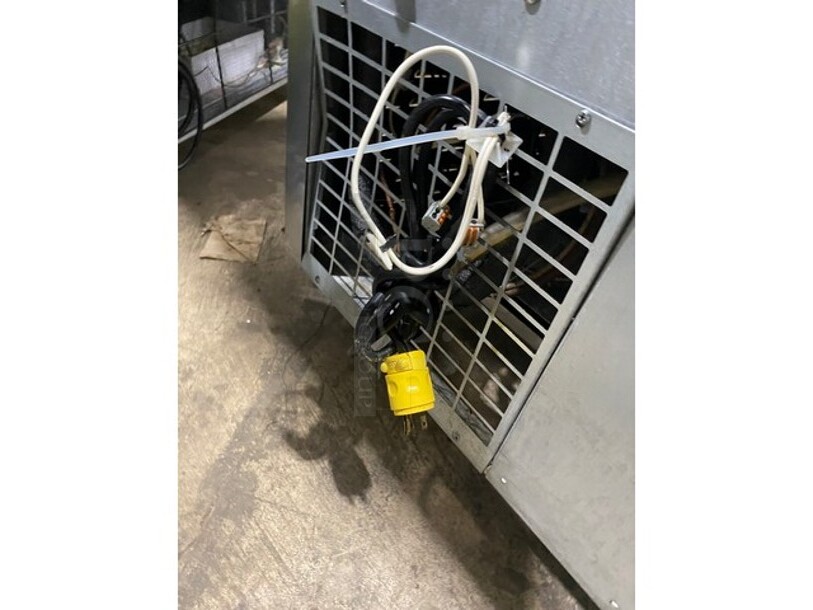 Continental Commercial Refrigerated Sandwich Prep Table! With Double Over Head Shelf! With 3Door Underneath Storage Space! With Poly Coated Racks! All Stainless Steel! - Image 10 of 10