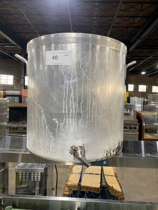 Metal Stock Pot With Spigot! With Side Handles! - Image 1 of 3