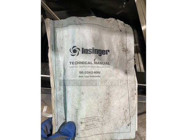 BEAUTIFUL! NEW! 2022 INSINGER Energy star Stainless Steel Commercial Straight Pass-Through Dishwasher W/ Tank! MODEL 50-20N2-NSU 440V/3Ph - Image 9 of 9