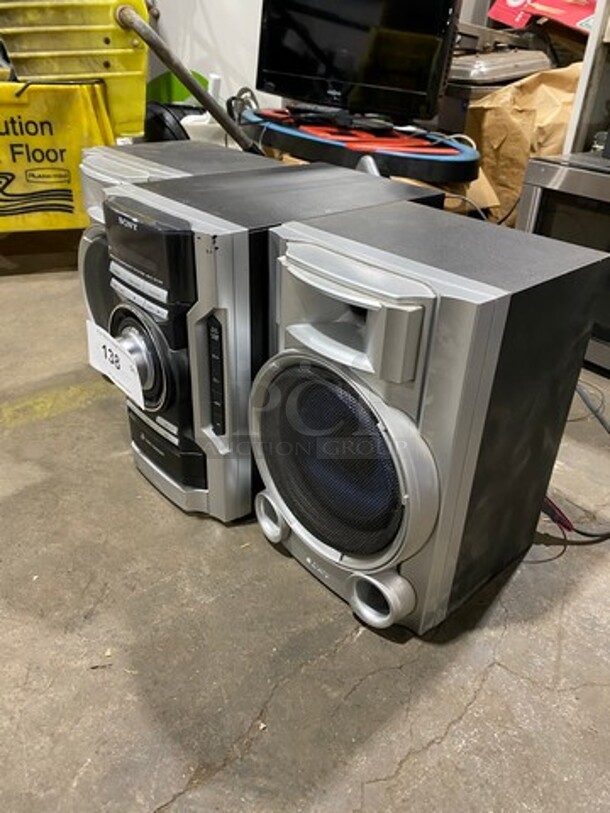 Sony Countertop CD/ Stereo System! With 2 Speakers! Model: HCDEC55 SN: 9105351 120V - Image 2 of 7