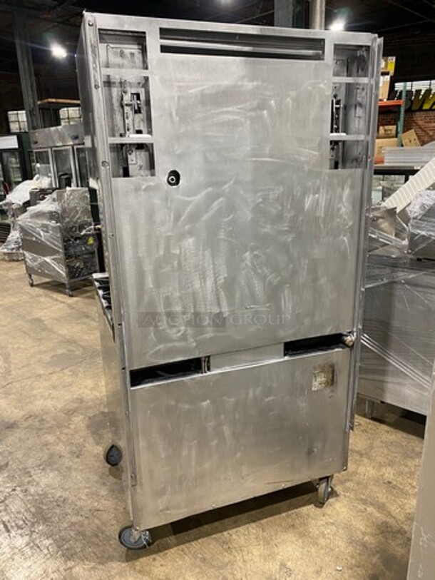 FAB! Southbend Commercial Natural Gas Powered Hot Plate With Right Side 2 Burner Range! With Raised Splash Back And Salamander! With Oven Underneath! All Stainless Steel! On Casters! - Image 3 of 10