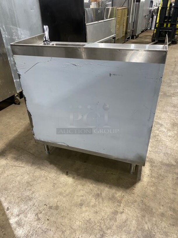 All Stainless Steel Commercial Work/Prep Table! With Right Side Sink! With Faucet! With Storage Space Underneath! On Legs! - Image 4 of 8