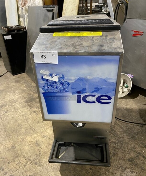 Manitowoc Commercial Countertop Ice Dispenser! All Stainless Steel! On Small Legs! Model: M90 SN: 610196452 115V 60HZ 1 Phase