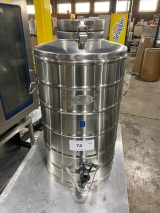 Super Chef Commercial Countertop Insulated Hot Or Cold Beverage Dispenser! Solid Stainless Steel! Model: MIL10