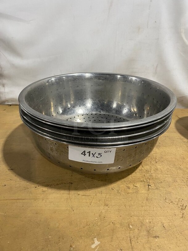 Commercial Stainless Steel Food Strainers! 5X Your Bid! - Image 1 of 5