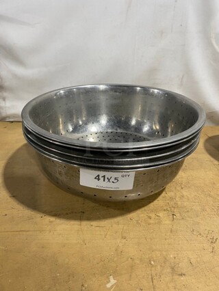 Commercial Stainless Steel Food Strainers! 5X Your Bid!