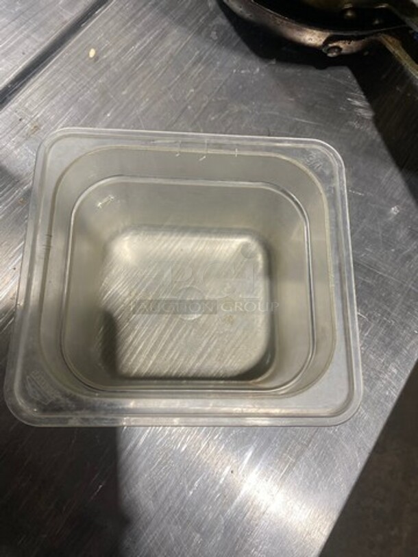 Cambro Clear Poly 1/6x4" Food Containers! 17x Your Bid! - Image 4 of 7